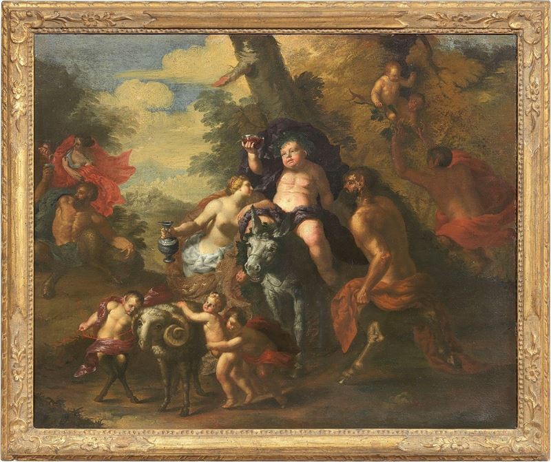 Scuola Veneta Fine XVII Secolo - Trionfo di Bacco