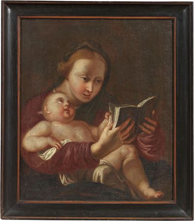 Madonna che Legge Col Bambino