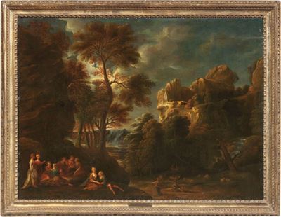 Paesaggio con Scena Galante