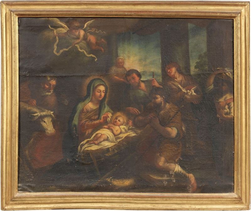 Lorenzo Berrettini (attr. A) - Adorazione dei Pastori