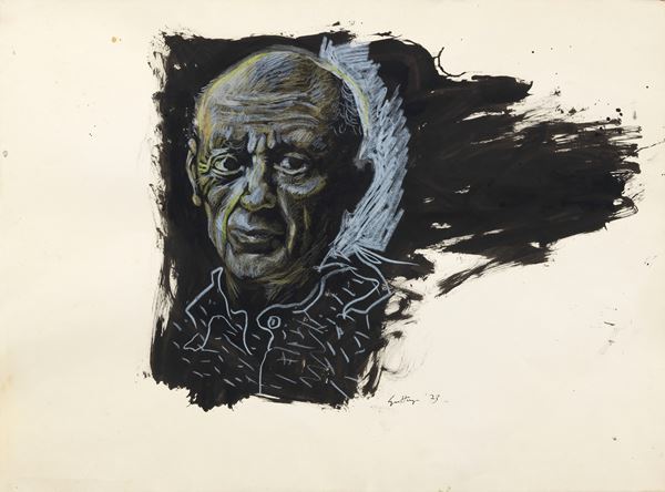 Renato Guttuso - Ritratto di Pablo Picasso