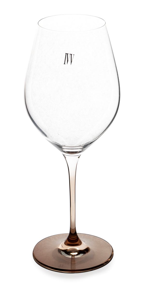 IVV (Industria Vetraria Valdarnese) dodici calici da vino in vetro trasparente "Babilonia"
