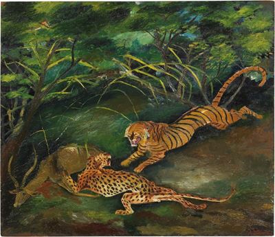 Tigre con Leopardo