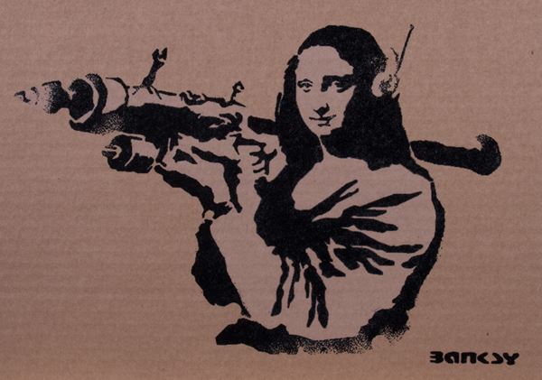 Banksy - Mona Lisa Bazooka