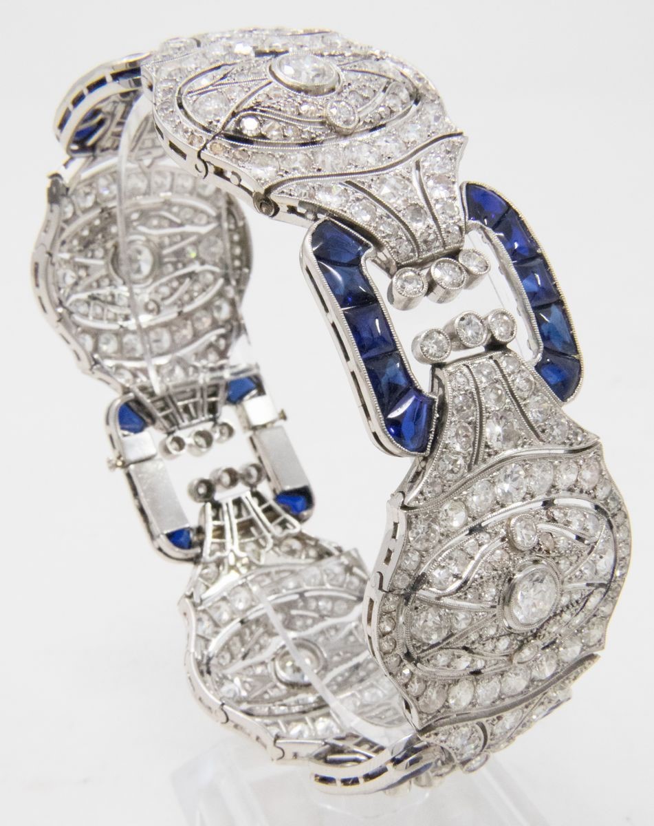 Importante Bracciale in Platino e Diamanti