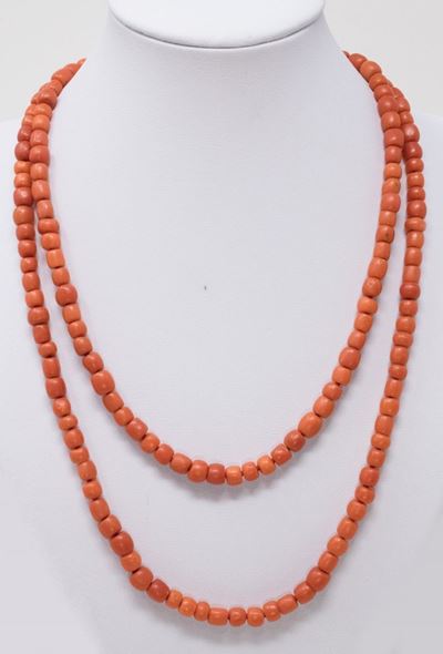 Collana in Corallo Arancio