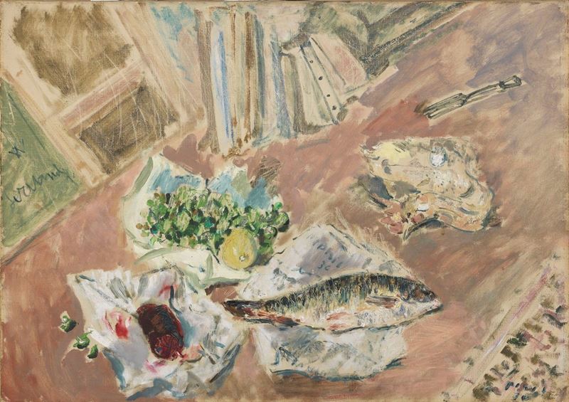 Filippo De Pisis - Natura Morta sul Parquet