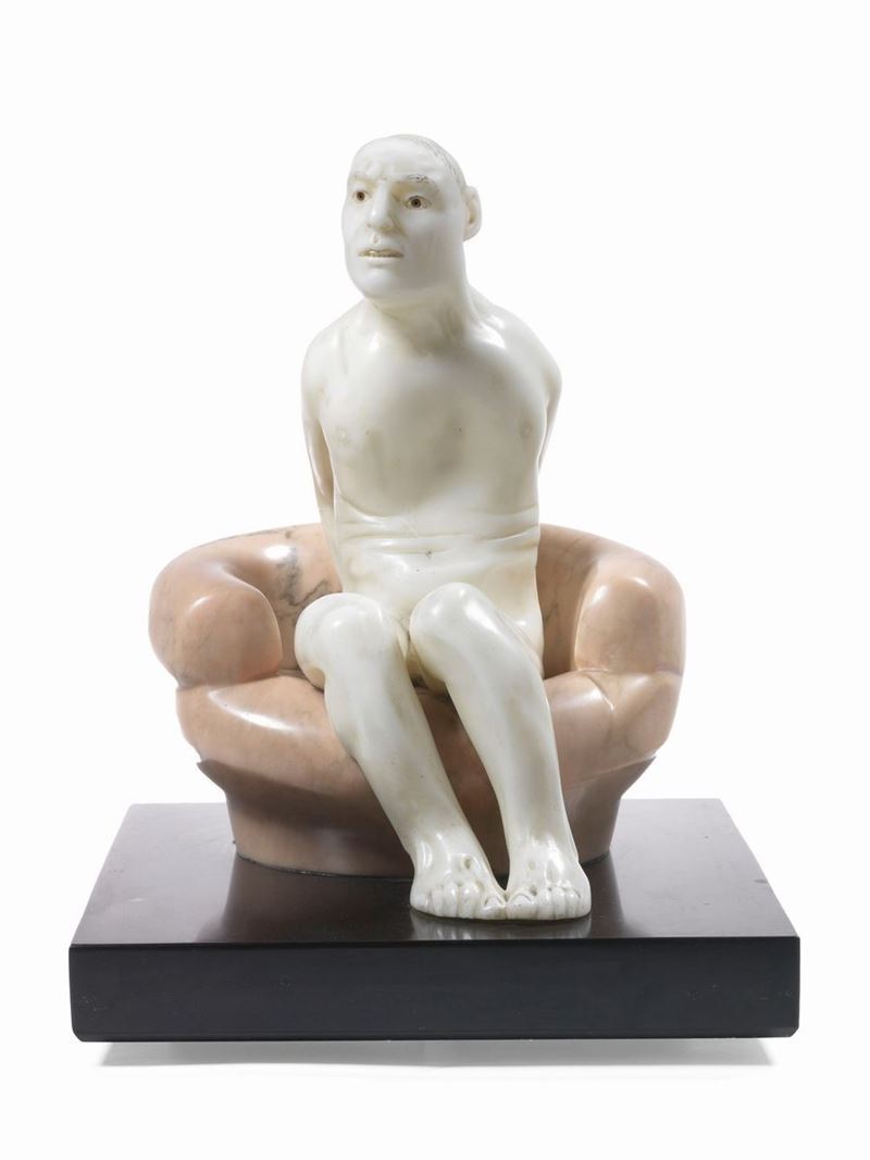 Giuliano Vangi - Uomo Nudo in Poltrona