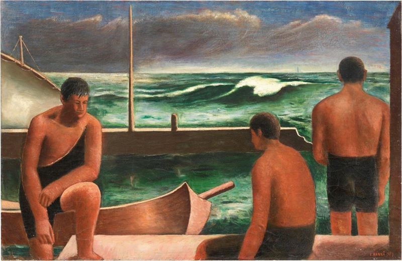 Carlo Carrà - Nuotatori