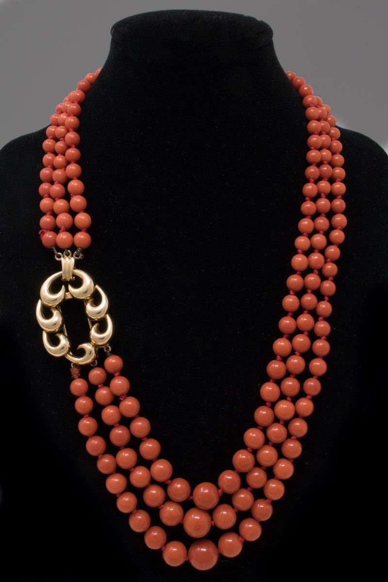 Collana e Bracciale in Corallo Rosso
