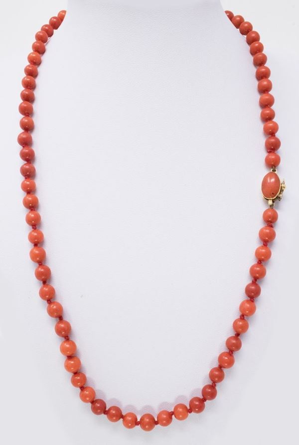 Collana in corallo