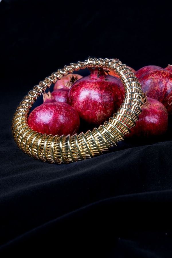 Collana girocollo in oro giallo