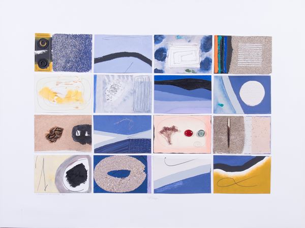Walter Fusi : Carmina Burana  (2005)  - Tecnica mista e collage su cartoncino - Auction Paintings, Drawings, Sculptures and Multiples - Casa d'aste Farsettiarte