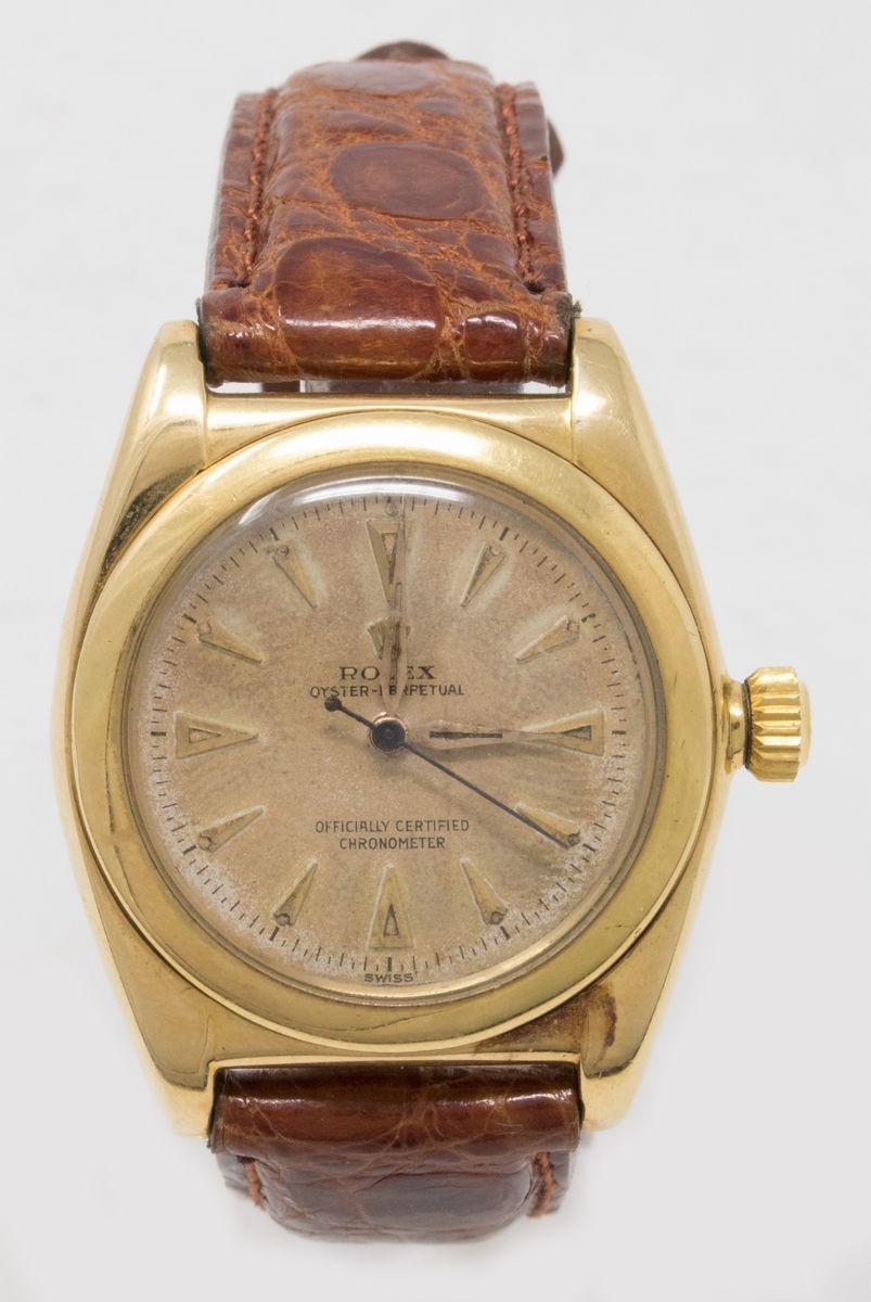 Rolex Oyster Perpetual Ovetto Orologio Ref. 3372, Anni Cinquanta