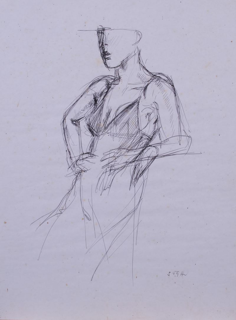 Alberto Sughi - «figura di Donna» e «donna al Tavolino»
