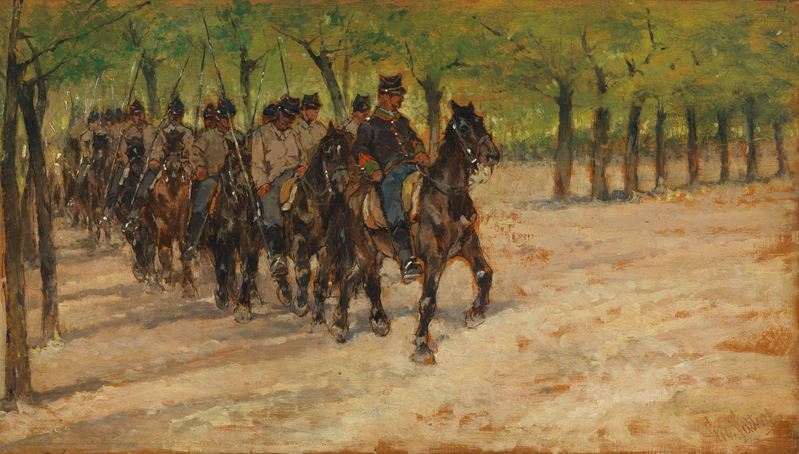 Giovanni Fattori - Cavalleria in Marcia