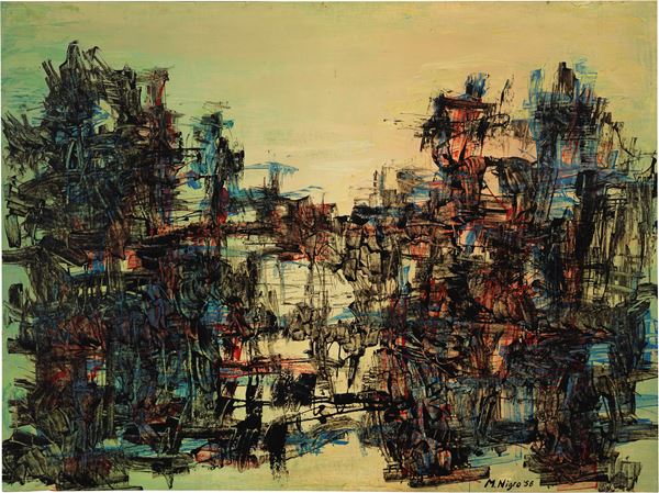 Mario Nigro : The Cosmos Revolution 14  (1958)  - Olio e tecnica mista su tela - Auction Contemporary Art - Casa d'aste Farsettiarte