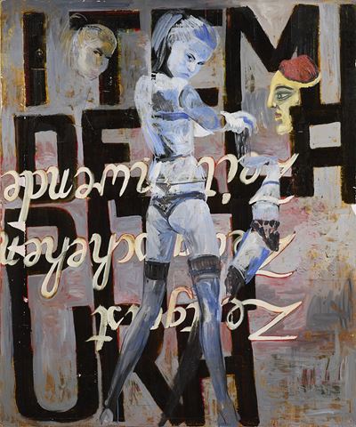 D. Graham, Zeitgeist, olio su tela, 2003