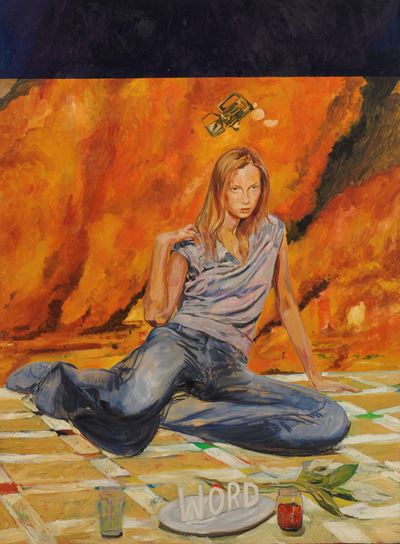 Graham, Word - Olio su tela