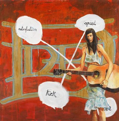 D. Graham, The Kick, olio su tela, 2000, cm 200x200