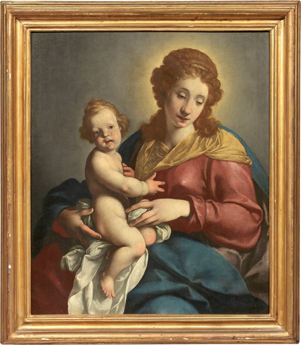 Carlo Ceresa : Madonna col Bambino  - Olio su tela - Auction Important Old Masters Paintings and Furnitures - Casa d'aste Farsettiarte