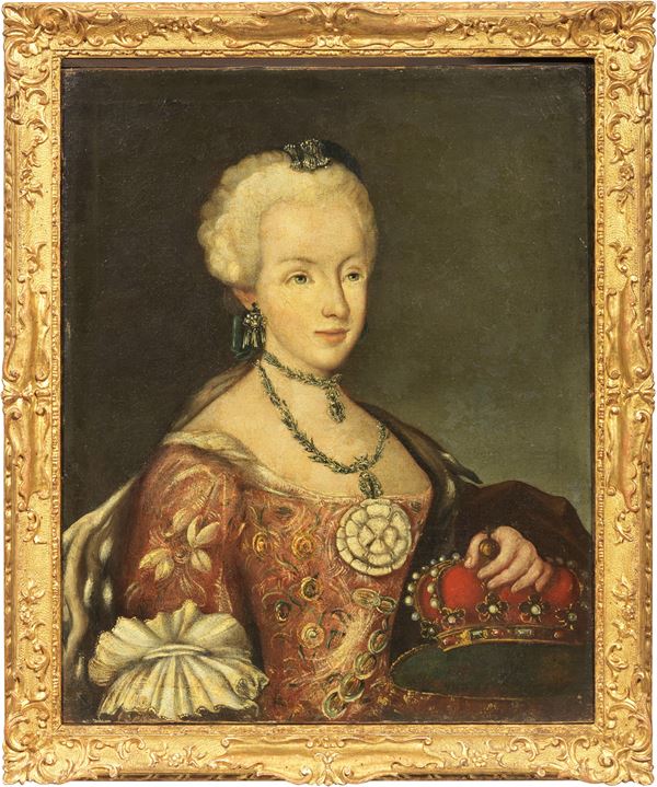 Scuola austriaca del XVIII secolo - «Ritratto di principessa asburgica» e «Ritratto di principe asburgico»