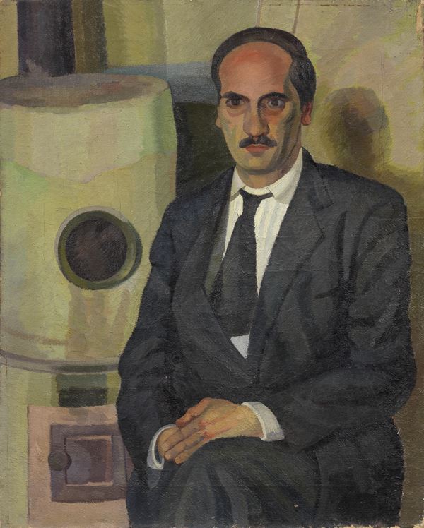 Emilio Pettoruti : Ritratto di Piero Marussig  (1920)  - Olio su tela - Asta Arte Moderna - Casa d'aste Farsettiarte